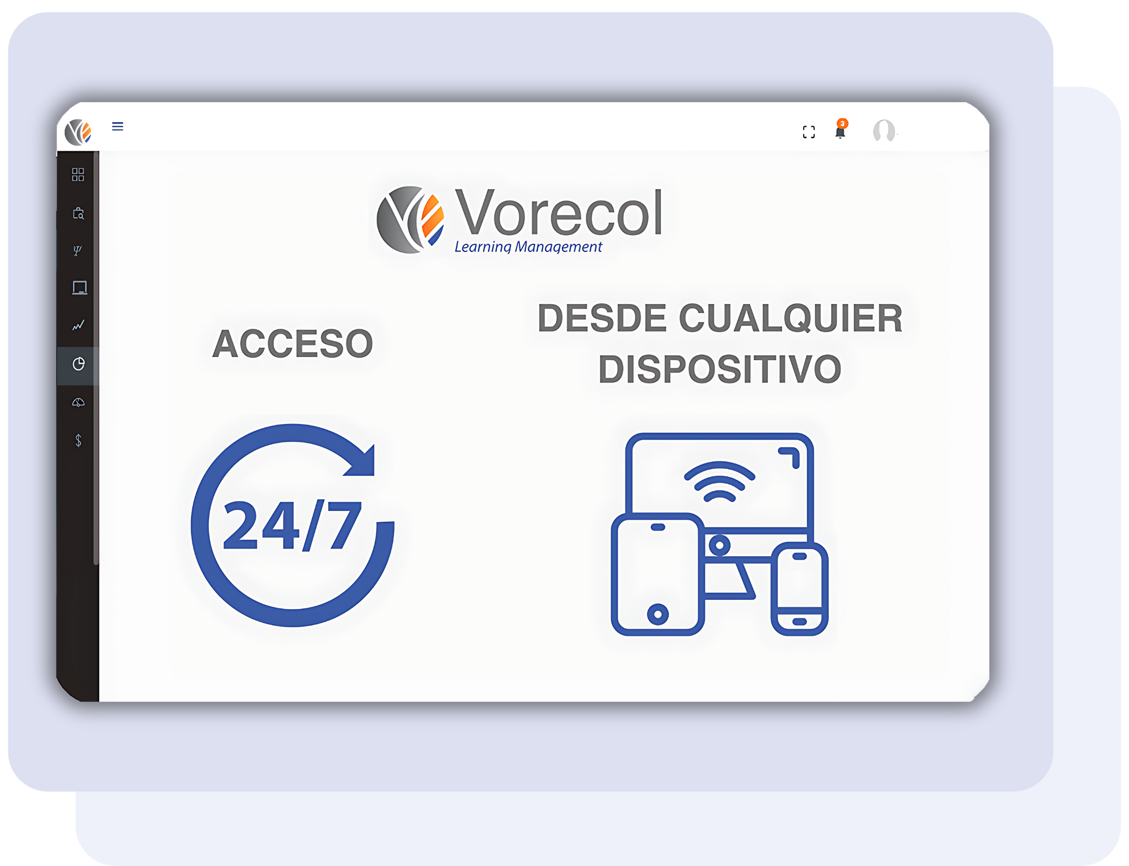 Plataforma e-learning con acceso 24/7 y evaluaciones