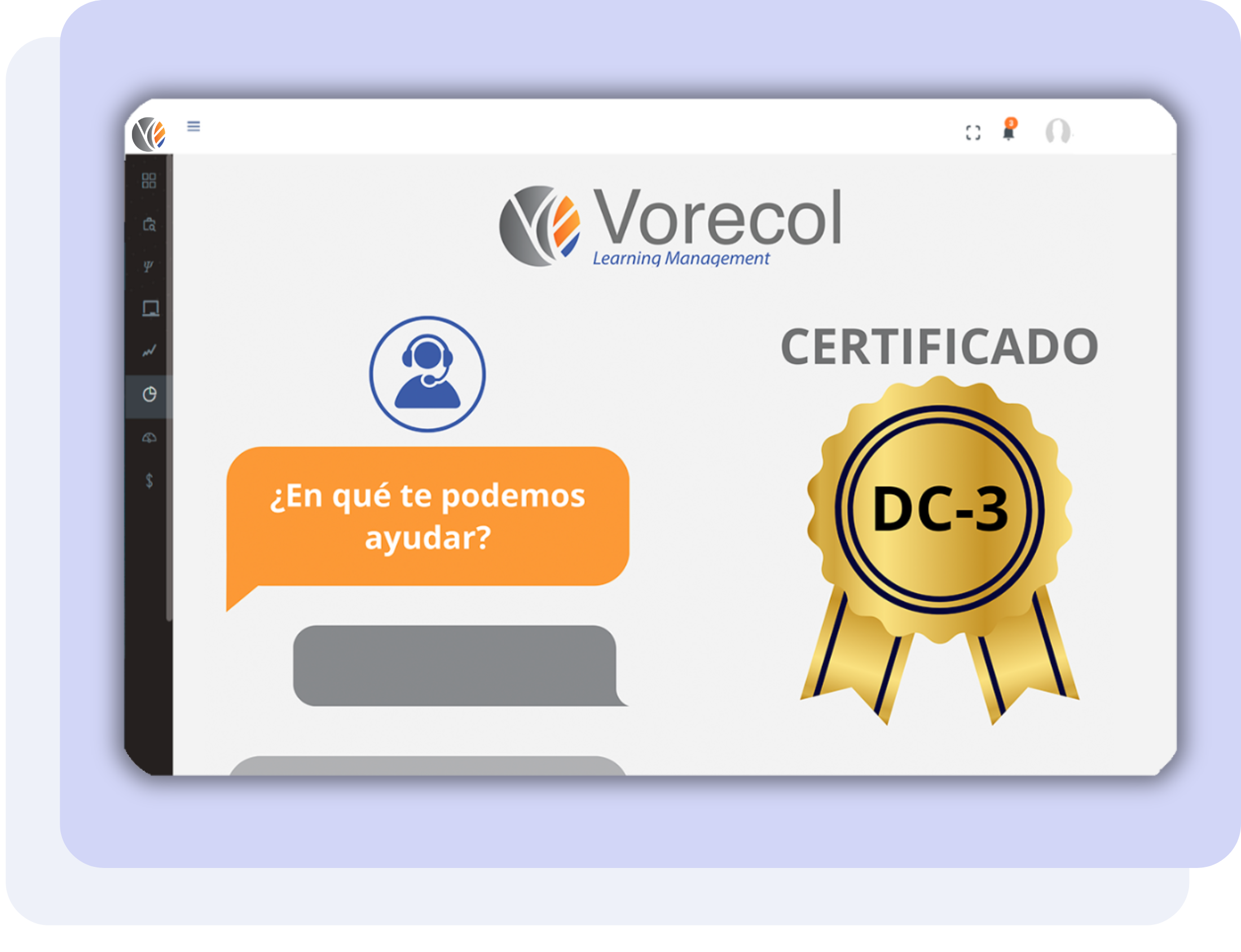 Soporte en línea y certificado DC-3