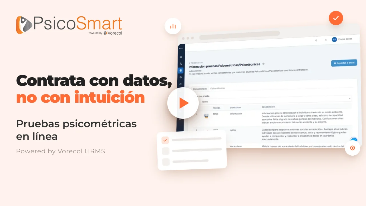 Video demostración del sistema de pruebas psicométricas PsicoSmart